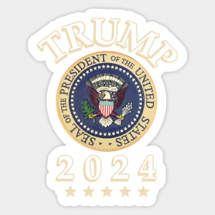 TRUMP 2024 MAGA GIFTS | PRESIDENTIAL SEAL | Republican Gifts | Politics 2024 Election Sticker